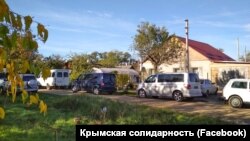 Обшук у Ділявера Гафарова в селі Жемчужина Криму, Кіровський район, 30 жовтня 2018 року