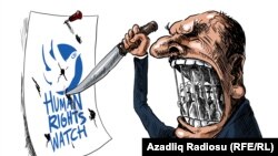 Human Rights Watch. Karikatura.