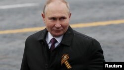 Putin Moskvada paradda, 9 may, 2021-ci il