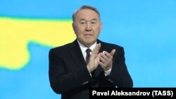 Нурсултан Назарбаєв на конгресі в Астані. Казахстан, 27 лютого 2019 року