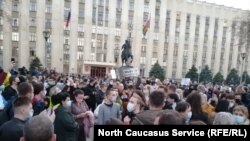 Митинг в поддержку Навального. Краснодар, 21 апреля 2021 года