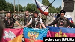 Акція «Нічних вовків» у Празі, травень 2018 року