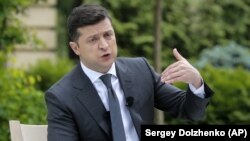 Президент України Володимир Зеленський під час пресконференції. Київ, 20 травня 2020 року