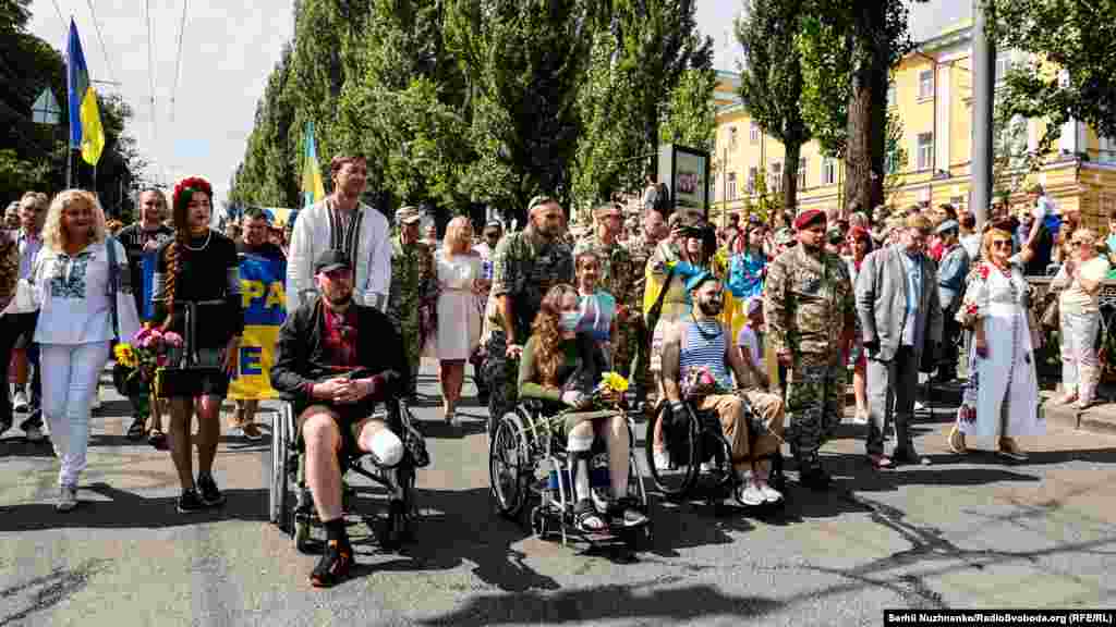 Поранені військові із київського військового госпіталю