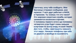 Візуалізація аудіоповідомлення у меседжері ватсап про «випромінювання» з космосу