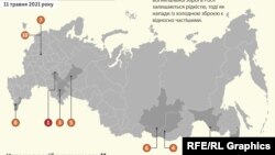 Напади в школах у Росії (інфографіка)