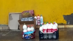 Kazakhstan-Almaty region. Milk for sale. April 3, 2020