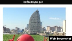 Bakıda Trump otel qülləsi - Washington Post-dan görüntü