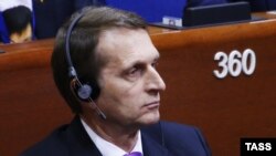 Sergei Naryshkin AŞPA-nın iclasında, 26 yanvar 2015