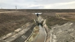 Злив води з Тайганського водосховища, січень 2020 року