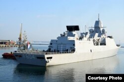 Ракетний фрегат HNLMS De Ruyter заходить в гавань Одеси, 23 липня 2018 р.