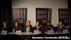 Журі цьогорічного Docudays UA та режисерка фільму-відкриття, 23 березня 2018 року