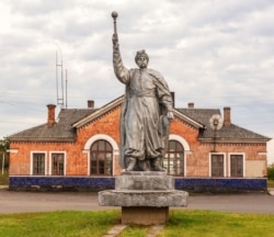 Пам’ятник Богдану Хмельницькому в місті Любомлі Волинської області, який був встановлений у 1954 році