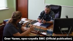 Командувач ВМС України віце-адмірал Ігор Воронченко під час інтерв’ю Радіо Свобода