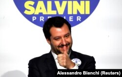 Маттео Сальвіні під час зустрічі в Римі, Італія, 1 березня 2018 року