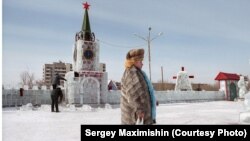 Льодовий Кремль. Краснокам'янськ, Забайкальський край. Фотографія Сергія Максимишина