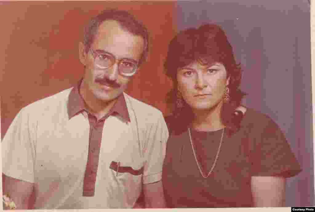 Rafig Taghi with his wife