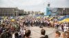 Мітинг на підтримку Міхеїла Саакашвілі проти позбавлення його українського громадянства. Київ, 27 липня 2017 року